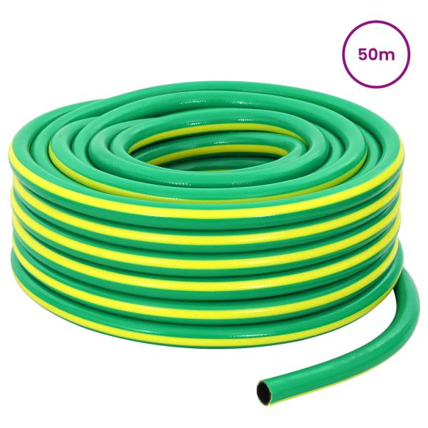 Gartenschlauch 5-lagig Grün und Gelb 19 mm PVC