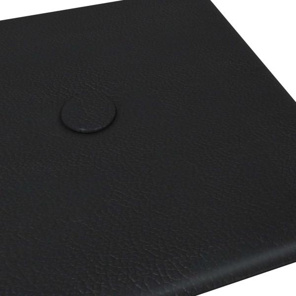 Wandkopfteilen 12 Stk. Schwarz Kunstleder