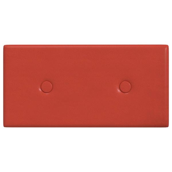 Wandkopfteilen 12 Stk. Rot Kunstleder