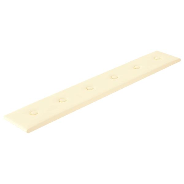 Wandkopfteilen 12 Stk. Creme Kunstleder