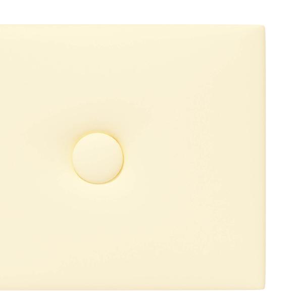 Wandkopfteilen 12 Stk. Creme Kunstleder