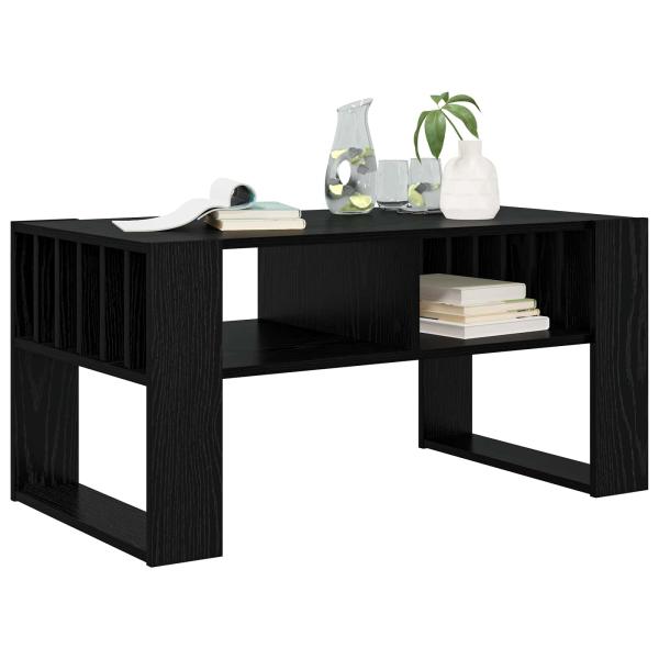 Couchtisch Schwarz Eichen-Optik 92 x 49,5 x 45 cm Holzwerkstoff