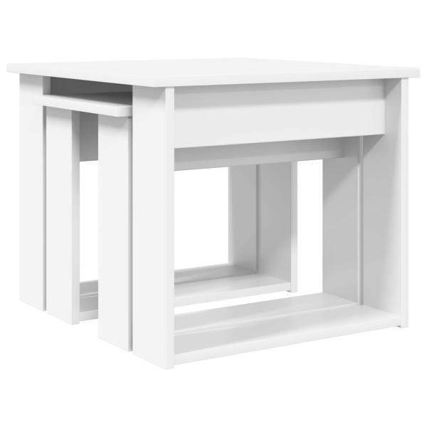 Kaffeetisch Set 2 stk. Weiß 50 x 52 x 42 cm Holzwerkstoff