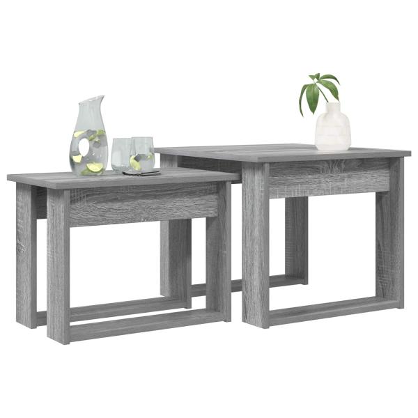 Kaffeetisch Set 2 stk. Graues Sonoma 50 x 52 x 42 cm