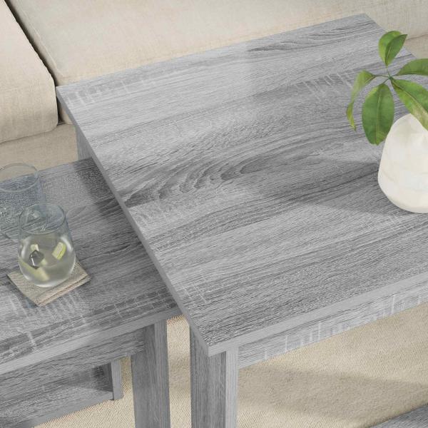 Kaffeetisch Set 2 stk. Graues Sonoma 50 x 52 x 42 cm