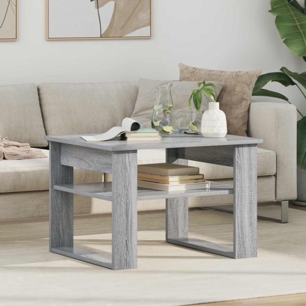 ARDEBO.de - Couchtisch Sonoma-Grau 64 x 54 x 44 cm Holzwerkstoff