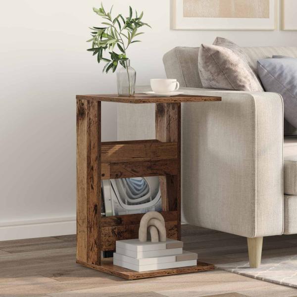 ARDEBO.de - Beistelltisch Altholz 40 x 35 x 60,5 cm Holzwerkstoff