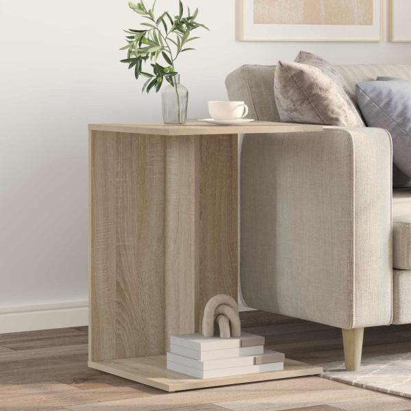ARDEBO.de - Beistelltisch Sonoma-Eiche 45 x 40 x 62,5 cm Holzwerkstoff