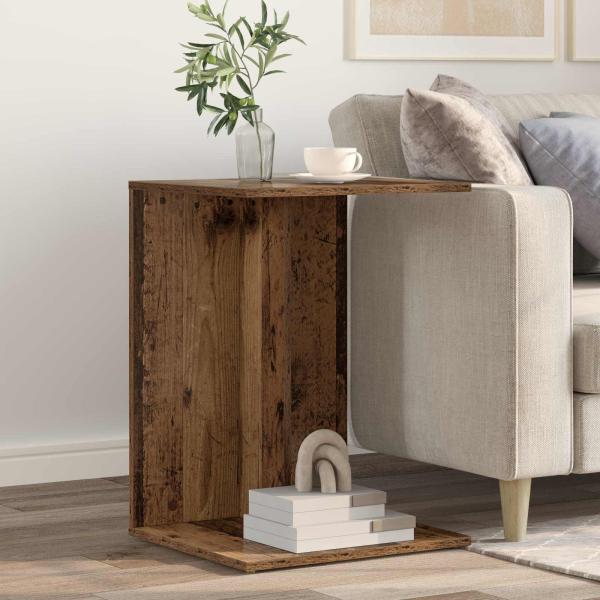 ARDEBO.de - Beistelltisch Altholz 45 x 40 x 62,5 cm Holzwerkstoff
