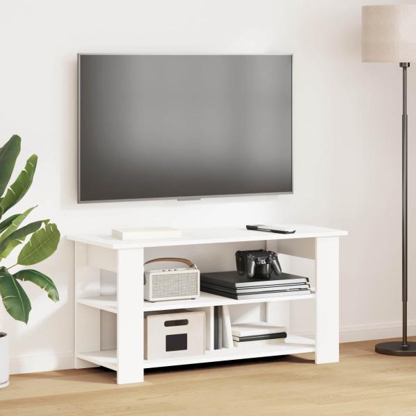 ARDEBO.de - TV-Ständer Weiß 100 x 40 x 50 cm