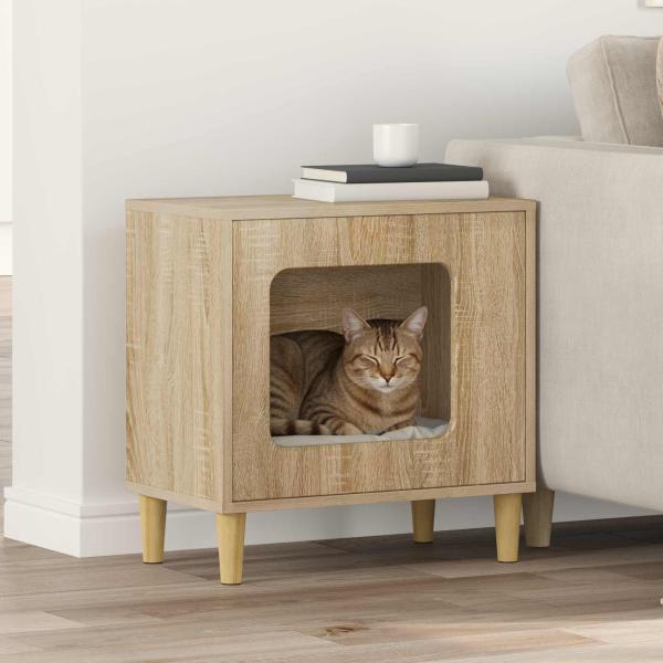 ARDEBO.de - Katzenhaus Sonoma 51 x 30 x 52 cm Holzwerkstoff