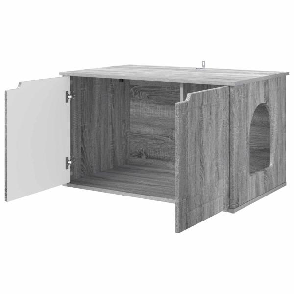 Katzenhaus Sonoma-Grau 85 x 55 x 50,5 cm Holzwerkstoff