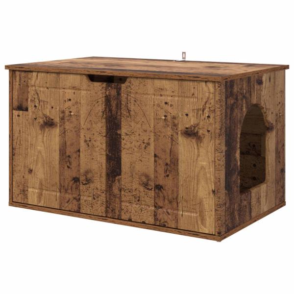 Katzenhaus Altholz 85 x 55 x 50,5 cm Holzwerkstoff