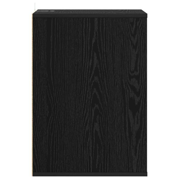 Schubladenschrank 3-Schublade Schwarz Eichen-Optik
