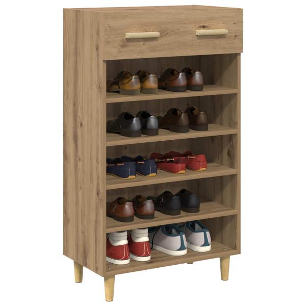 Schuhschrank 60 x 35 x 105 cm Holzwerkstoff Artisan-Eiche
