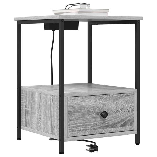Nachttisch Graues Sonoma 42 x 41 x 56 cm Holzwerkstoff
