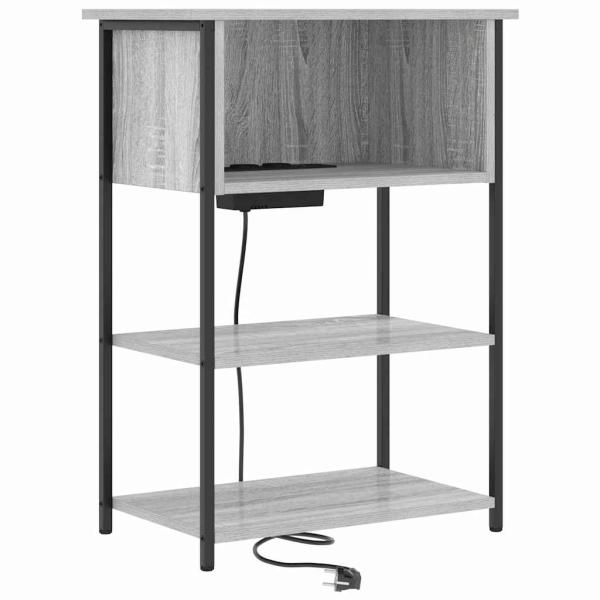 Nachttisch Graues Sonoma 55 x 31 x 76 cm Holzwerkstoff