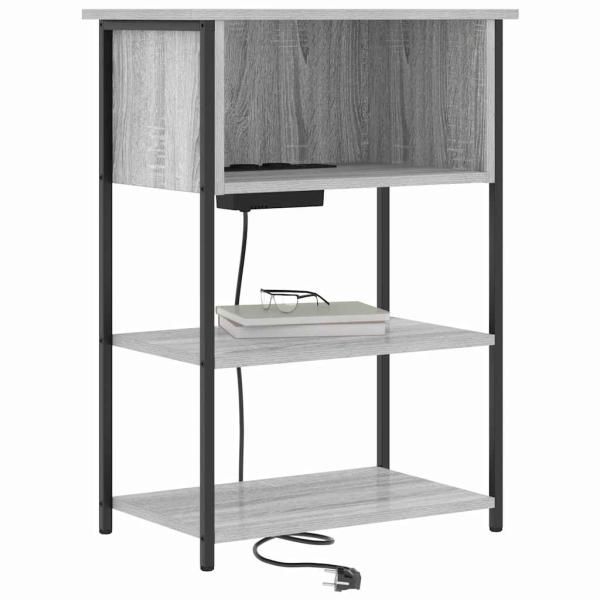 Nachttisch Graues Sonoma 55 x 31 x 76 cm Holzwerkstoff