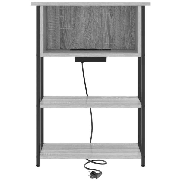 Nachttisch Graues Sonoma 55 x 31 x 76 cm Holzwerkstoff