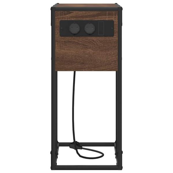 Nachttisch Braun Eichen-Optik 41,5 x 26 x 60,5 cm Holzwerkstoff