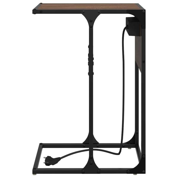 Nachttisch Braun Eichen-Optik 41,5 x 26 x 60,5 cm Holzwerkstoff