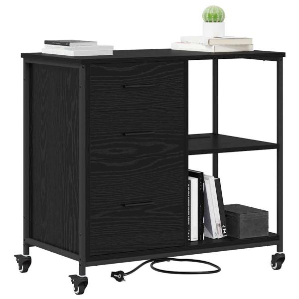Schrank mit Ladestation 76 x 41 x 72 cm Holzwerkstoff