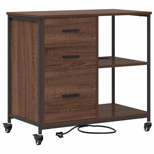 Schrank mit Ladestation 76 x 41 x 72 cm Holzwerkstoff