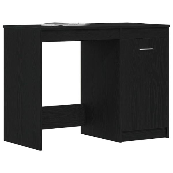 Schreibtisch Schwarz Eichen-Optik 100 x 50 x 76 cm