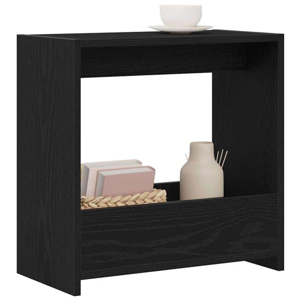 Beistelltisch Schwarz Eichen-Optik 50 x 26 x 50 cm
