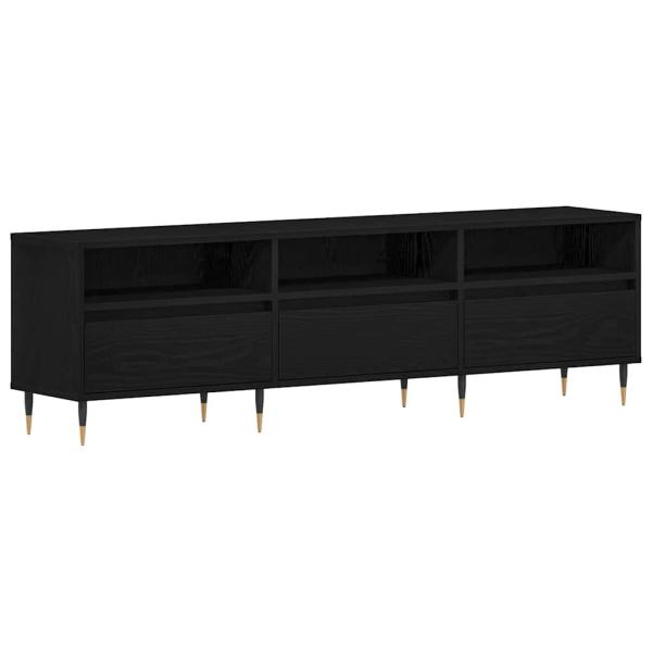 TV-Schränk 150 x 30 x 44,5 cm Schwarz Eichen-Optik