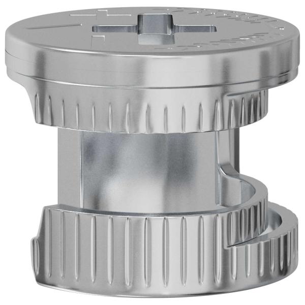 Zapfenschloss-Muttern 8372 stk. Silber Metall