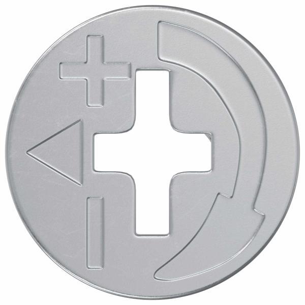 Zapfenschloss-Muttern 4000 stk. Silber Metall