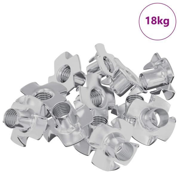 Stift-T-Nuss 7200 stk. Silber M6 mm Stahl