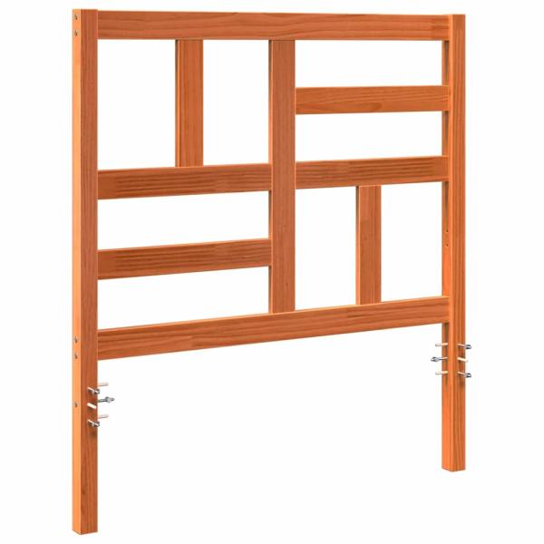 Bettkopfteil Wachsbraun 80,5 x 4 x 104 cm Massives Kiefernholz