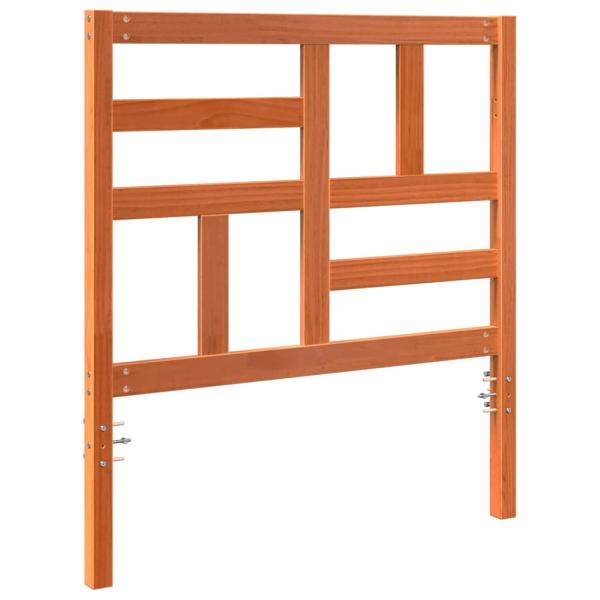 Bettkopfteil Wachsbraun 105,5 x 4 x 104 cm Massives Kiefernholz
