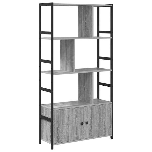 Bücherregal 80 x 30 x 155,5 cm Holzwerkstoff Grau Sonoma
