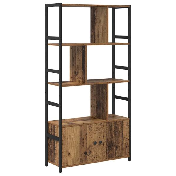 Bücherregal 80 x 30 x 155,5 cm Holzwerkstoff Altholz