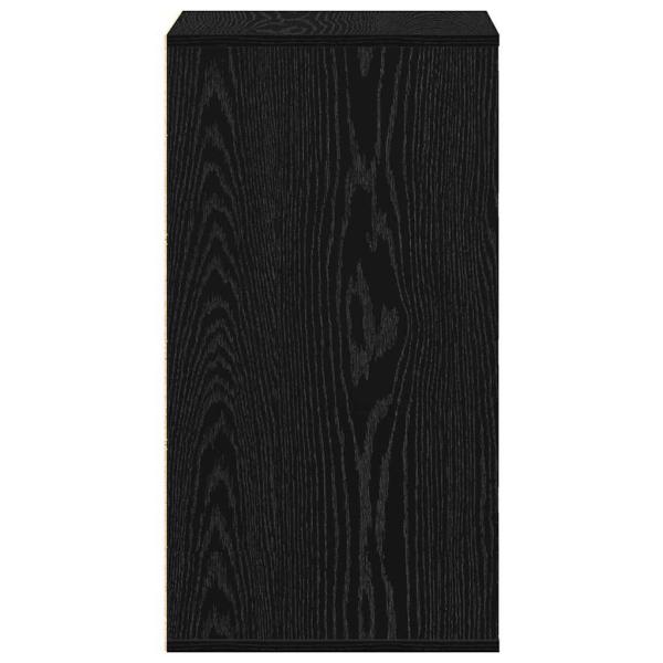 Schubladenschrank 3-Schublade Schwarz 40 x 41 x 76 cm