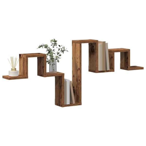 Wandregal Wandhalterung Altholz 104,5 x 43 x 10 cm