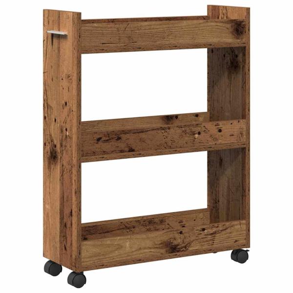 Schrank Mit Rad Altholz 60 x 22 x 79 cm