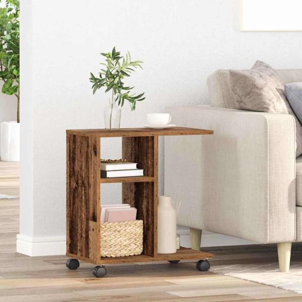 ARDEBO.de - Beistelltisch Altholz 50 x 30 x 55 cm Holzwerkstoff