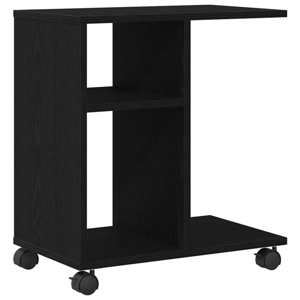 Beistelltisch Schwarz Eichen-Optik 50 x 30 x 55 cm