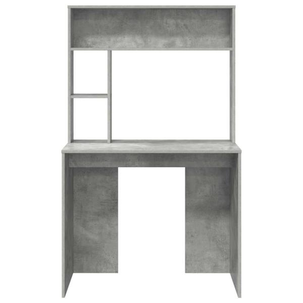 Schreibtisch Betongrau 91 x 50 x 149 cm Holzwerkstoff