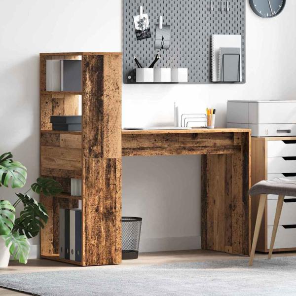 ARDEBO.de - Schreibtisch Altholz Holzwerkstoff 113 x 54 x 120 cm