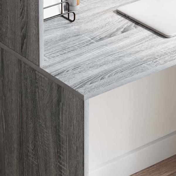 Schreibtisch Sonoma-Grau 102 x 50 x 124 cm Holzwerkstoff