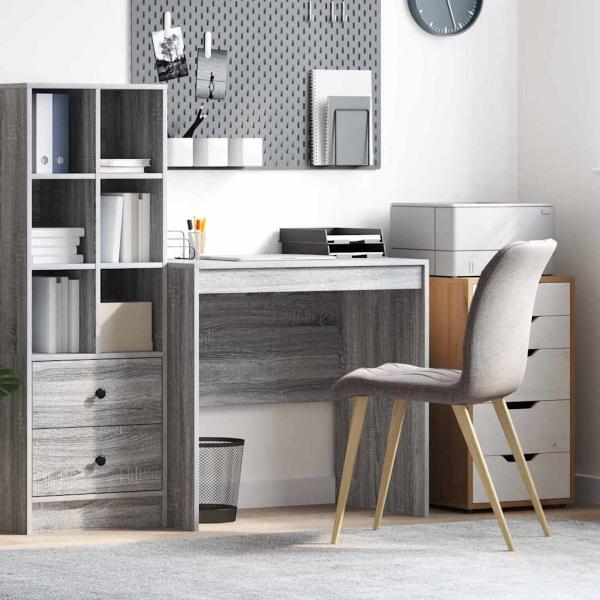 ARDEBO.de - Schreibtisch Graues Sonoma 80 x 50 x 76 cm