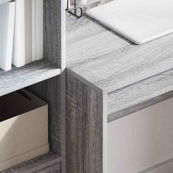 Schreibtisch Graues Sonoma 90 x 50 x 76 cm