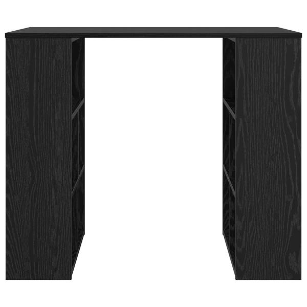 Schreibtisch Schwarz Eichen-Optik Holzwerkstoff 90 x 50 x 75 cm