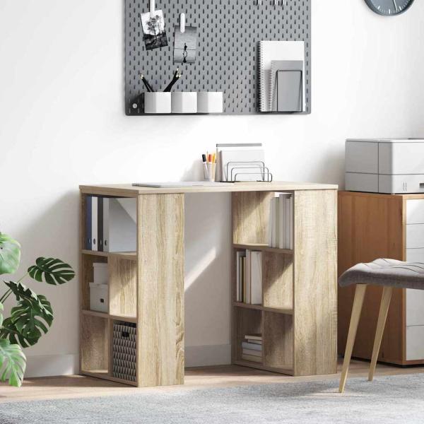 ARDEBO.de - Schreibtisch Sonoma-Eiche Holzwerkstoff 90 x 50 x 75 cm