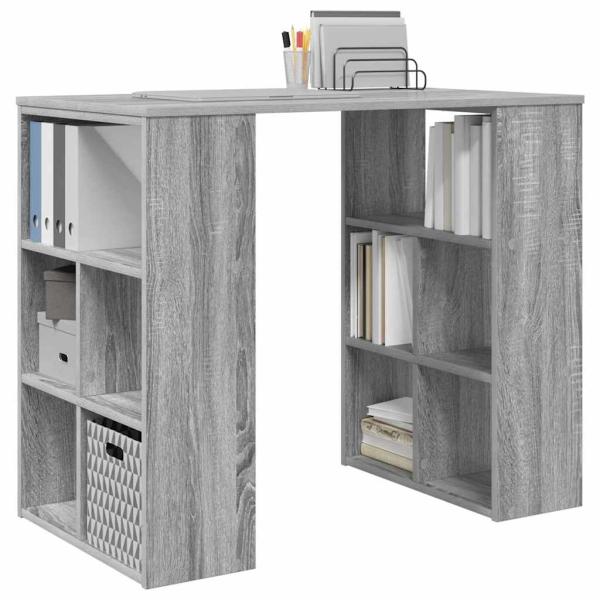 Schreibtisch Graues Sonoma Holzwerkstoff 90 x 50 x 75 cm